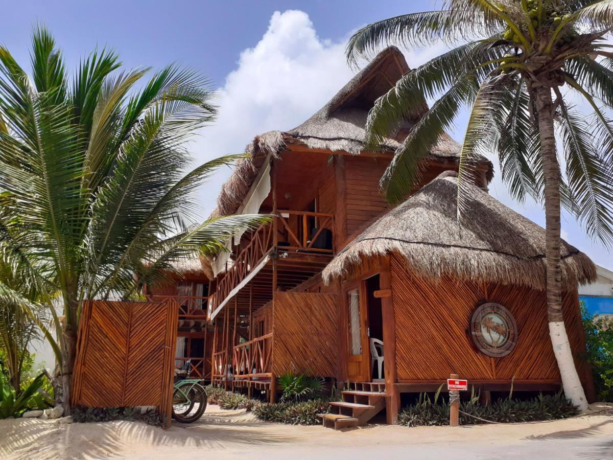Palmeras de Mahahual Cabañas Bagian luar foto