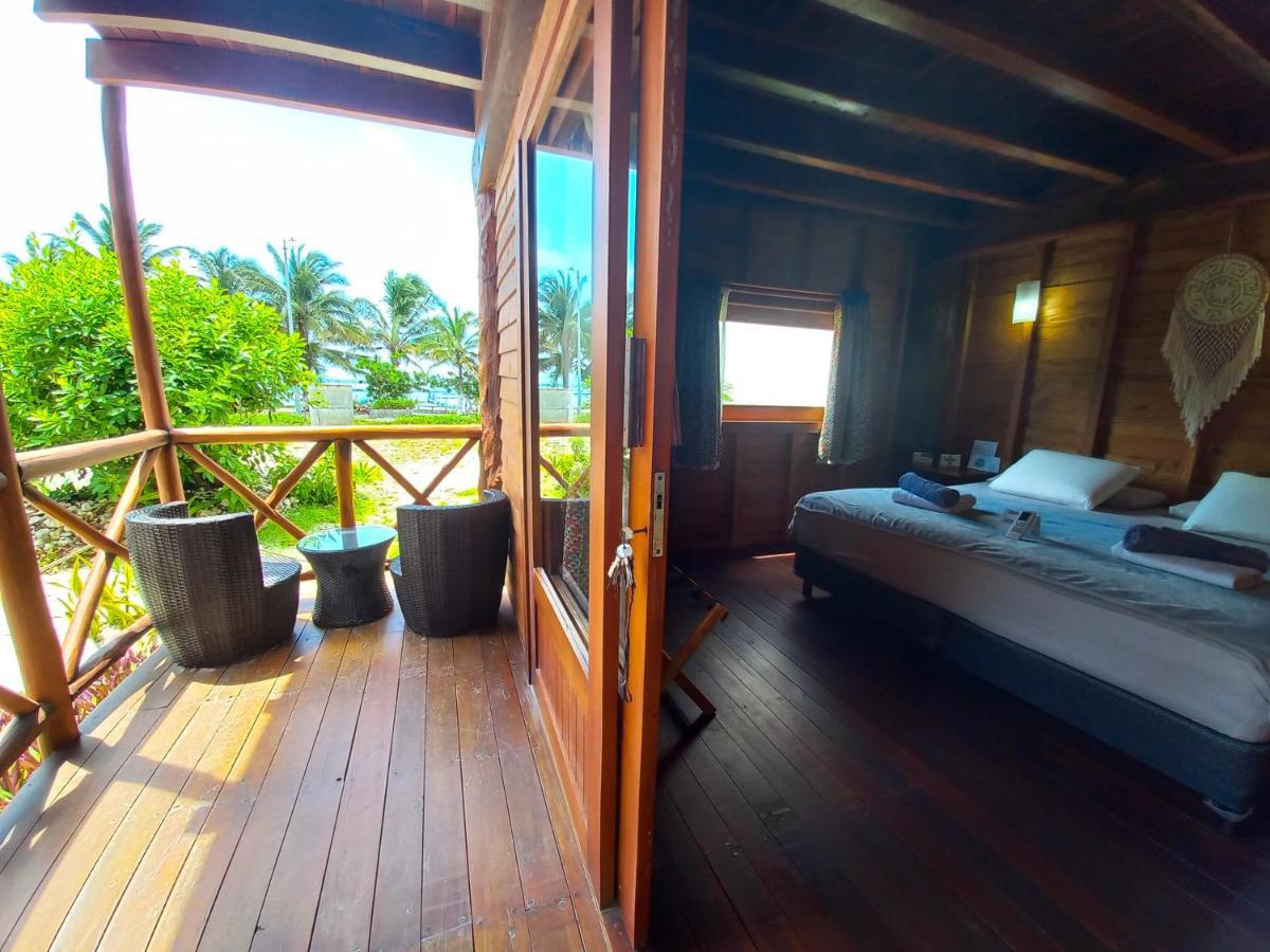Palmeras de Mahahual Cabañas Bagian luar foto