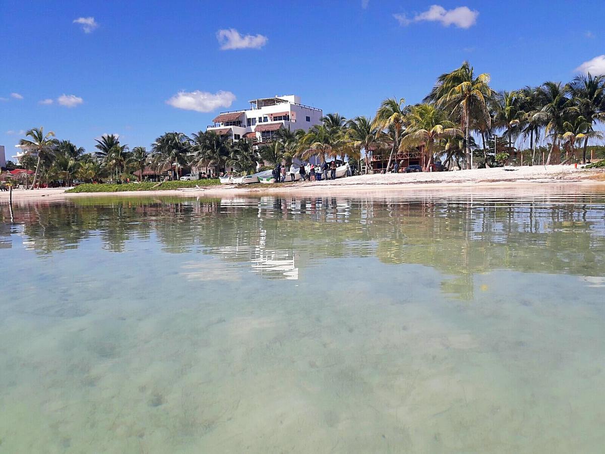 Palmeras de Mahahual Cabañas Bagian luar foto