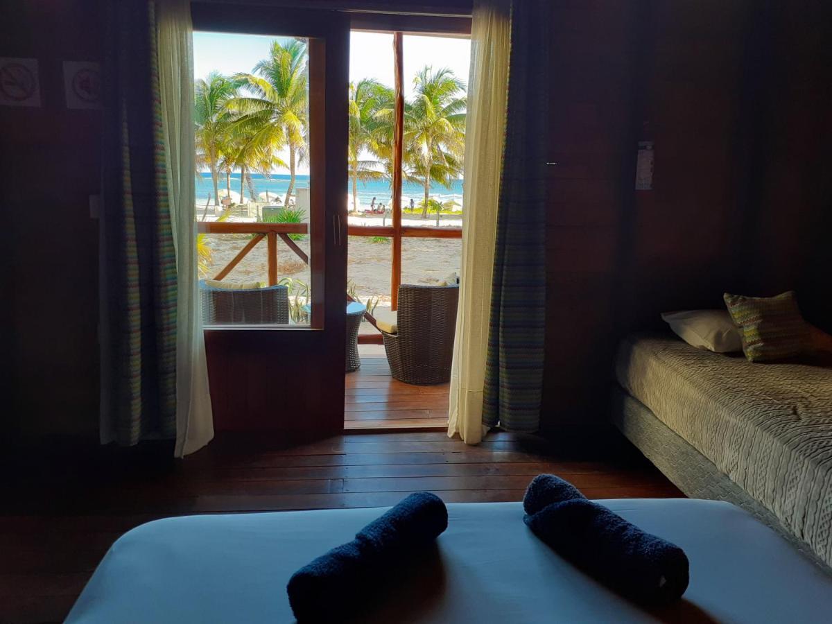Palmeras de Mahahual Cabañas Bagian luar foto